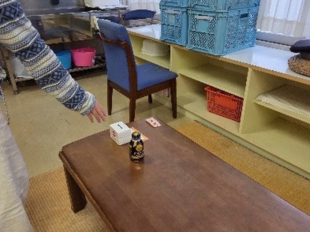 お好きなドリンクを選んでいただくコーナーの様子